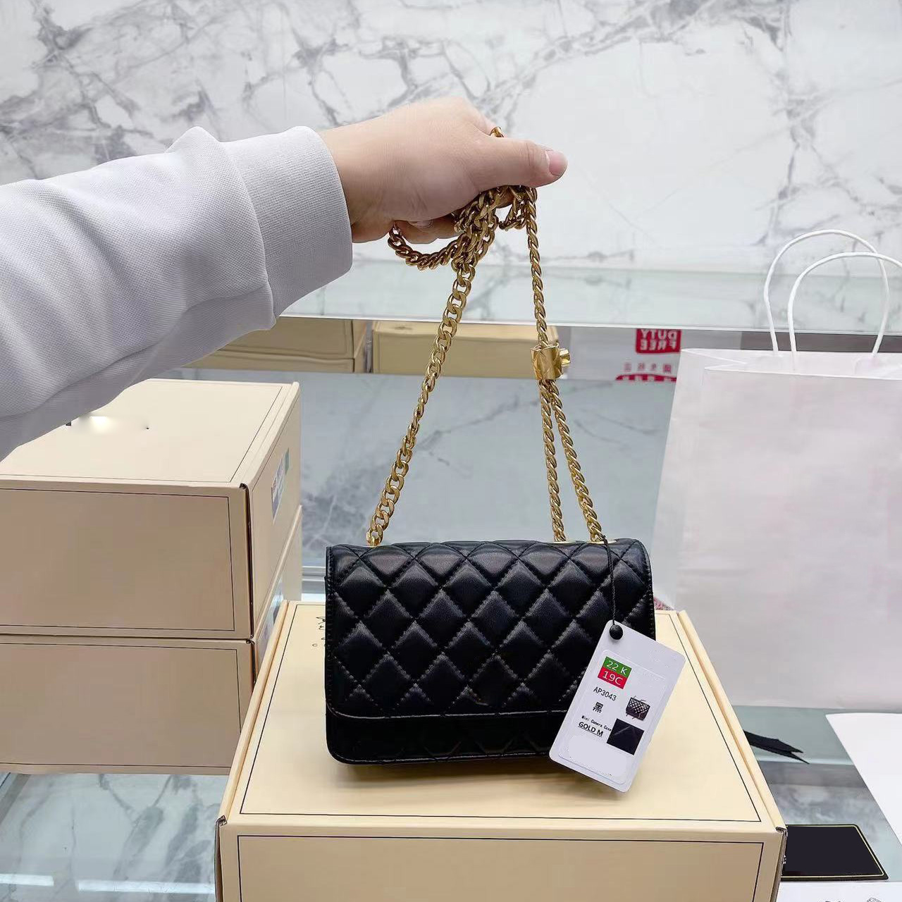 Sac neuf en cuir sac à main classique designer de luxe noir tous les jours tout blanc nettoyer tout rose charmant doux pour sortir ensemble la co