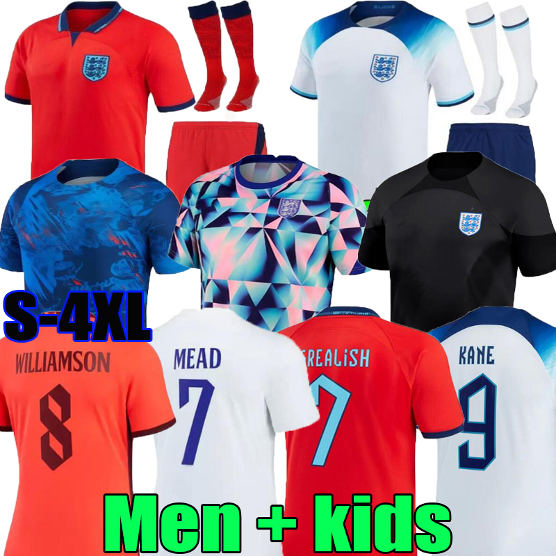 

2022 2023 soccer jerseys KANE STERLING RASHFORD SANCHO GREALISH MOUNT FODEN  23 National world cup kit football shirt men  sets women adult kit, 22/23