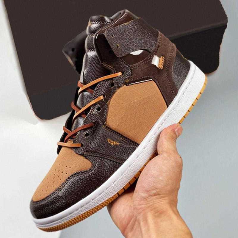 

Basketball Shoes Sneakers Real Leather Good Flower White Green Black 1S Man Authentic Floral Print Men Women, Bubble wrap packaging