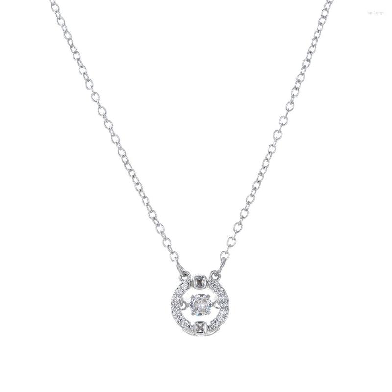 

Chains Bettyue Arrival Classic Round Style Shiny Necklace For Women&Girls Charming Cubic Zircon Fine Jewelry Delicate Gift