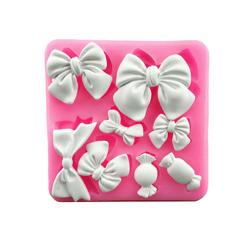 

Candy Bow Fondant Chocolate Diy Baking Homemade Cake Decoration Accessories Clay Drip Glue Silicone Mold 1223790