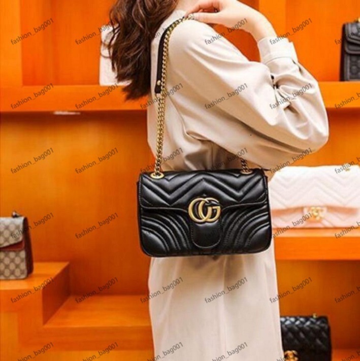 

2023 designer bag Women Bags classic handbag Shoulder Bagss 3 Size Real leather Lady Fashion Marmont Bags Genuine Crossbody Purses tote bags 668