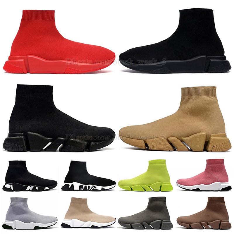 

paris fashion boots for mens womens balencaigas full red black and pink vintage beige brown black and white graffiti knit boots youth trainer large big size us 12 eur 46, G01 36-45 gra-triple black