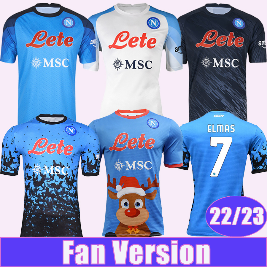 

22 23 Naples MARADONA OSIMHEN Mens Soccer Jerseys OLIVERA FABIAN ZIELINSKI H. LOZANO ANGUISSA RRAHMANI ELMAS KVARATSKHELIA Home Away 3rd Goalkeeper Football Shirts, Qm10693 22 23 christmas no patch