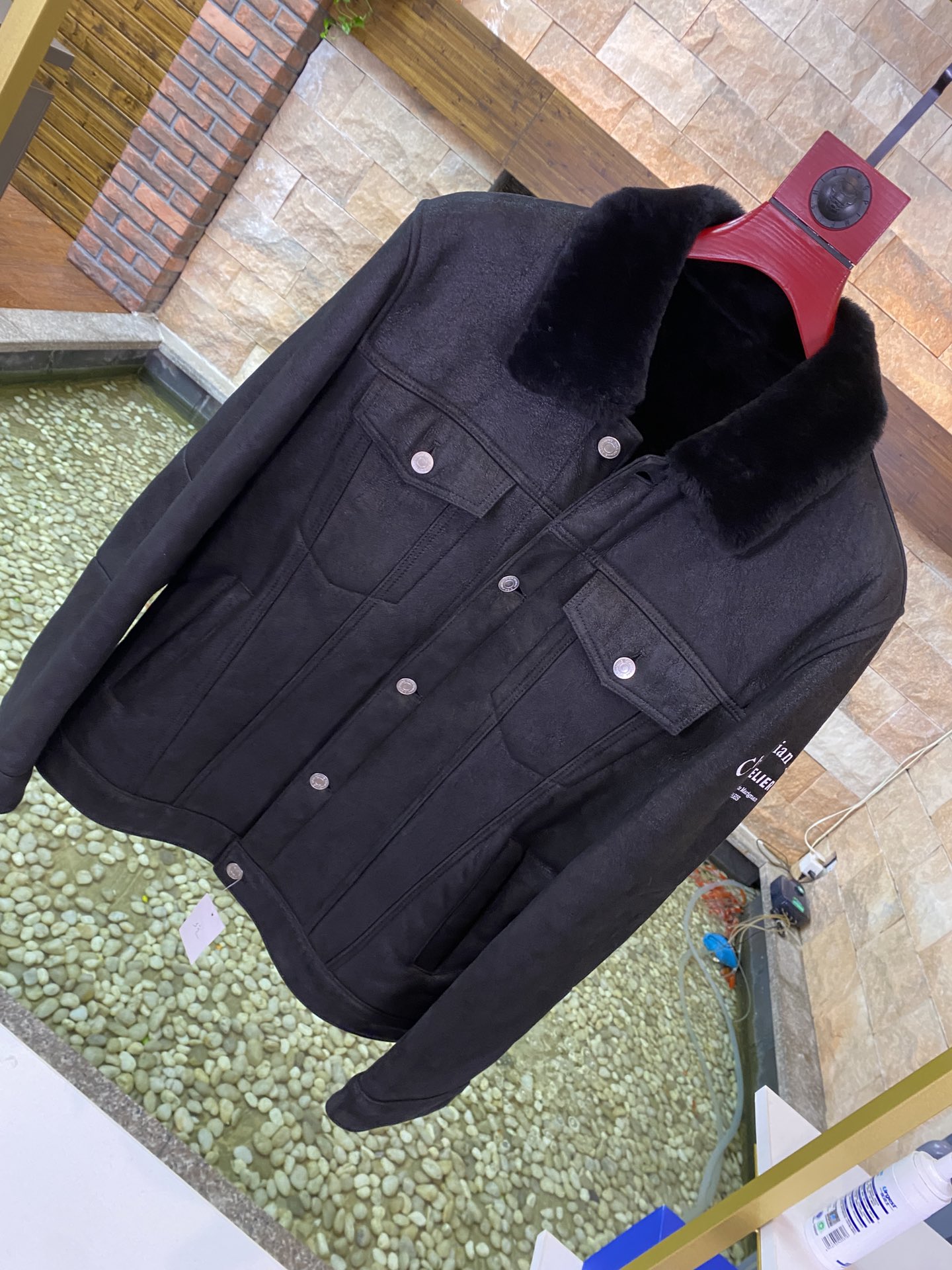 

Christ Mens leather jacket owearine designer russian Luxury gift Fathers Day birthday valentines Christmas Classic Solid Oxford Long Sleeve Shirt, Christn