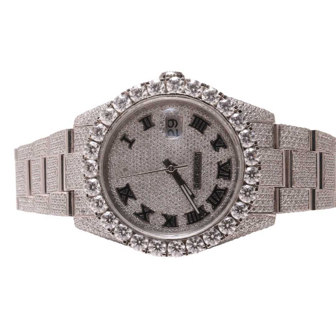 

Other Watches Wristwatches hip hop diamond watch round cut all size customize labgrown handmade diamond watch for men's diamond watchZZ0BX73J