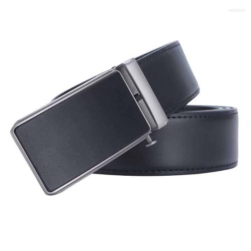 

Belts Designer Luxury Cowhide Leather Belt Black Automatic Buckle Belly Waist Business Casual For Men 3.5 Width