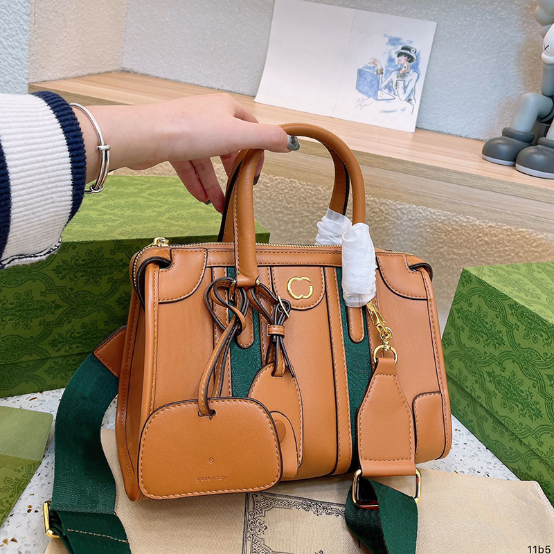 

Designer Bauletto Tote Bags For Womens Fashion Leather Handbags Totes Woman Mens Light Brown Shopping Bag Shoulder Luxurys Cross Body Purse 2212051D, G(28*19cm)-with box