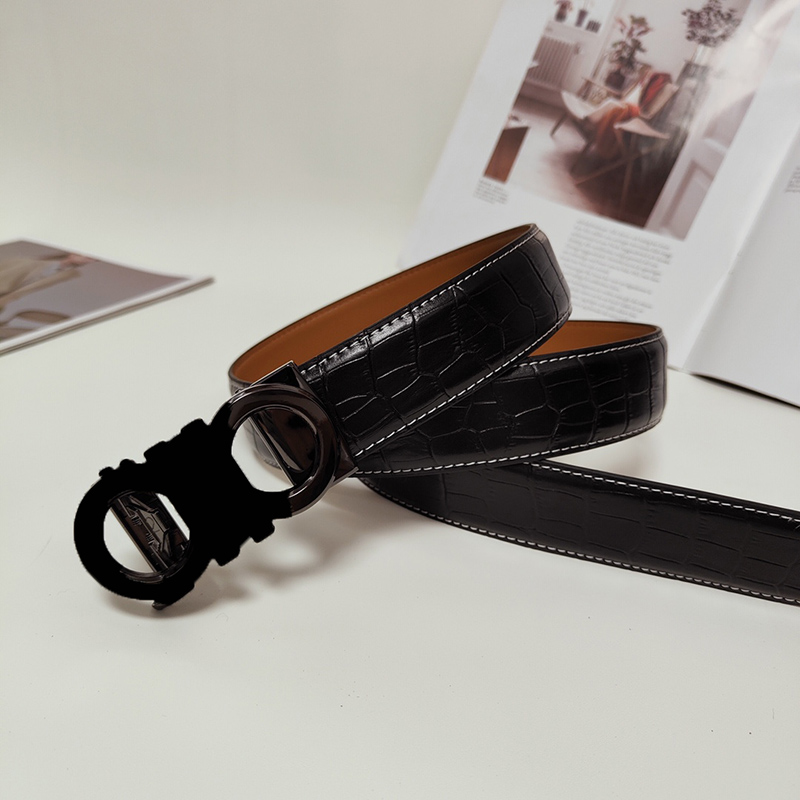 

Luxury Designers Belts For Woman Silver Gold Black Buckle Width 3.5cm Cowhide Leather Belt 3 Colors Needle Buckle Letter B 22120503, Multi