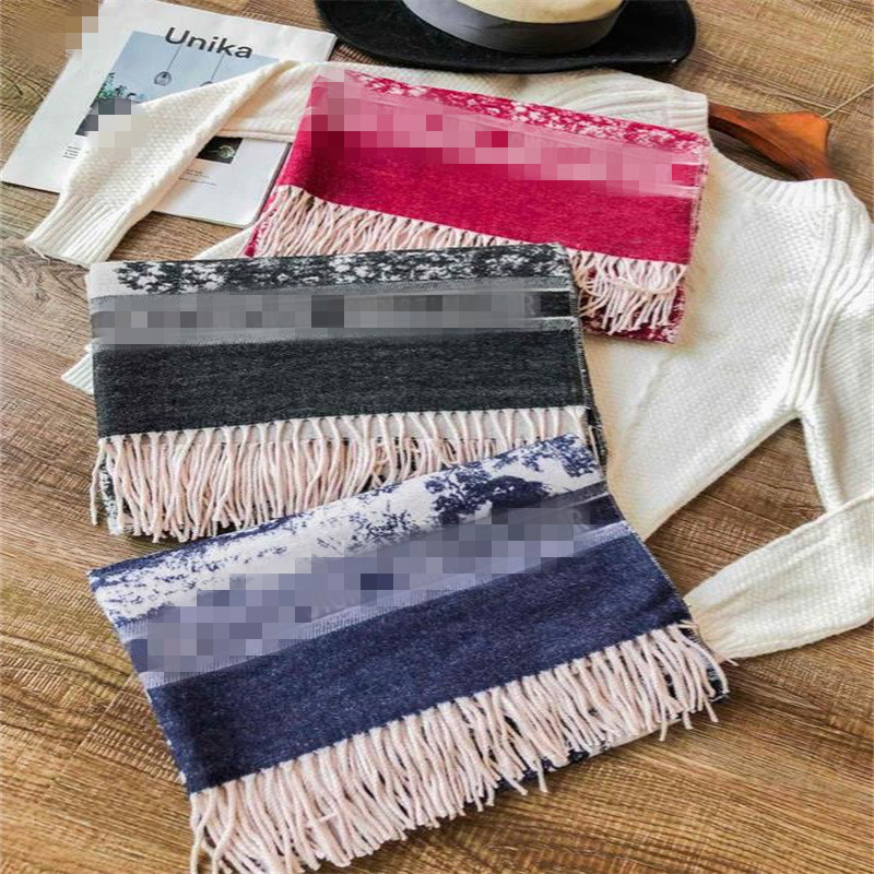 

2022 Wool Scarves Winter D Luxury Cashmere Scarf Men Women High End Designer Classic Oversized Big Letter pattern Pashmina shawl neckerchiefs