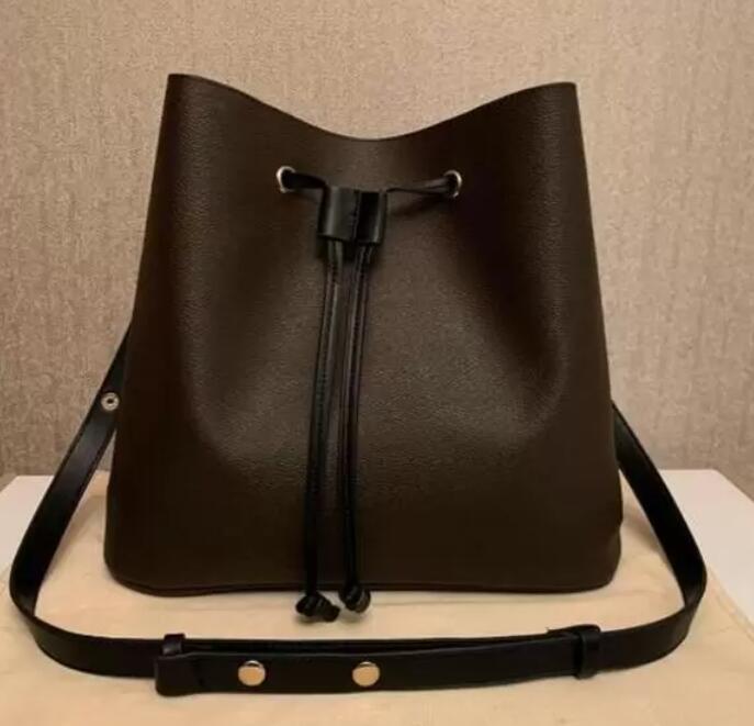 

NeoNoe Bags Bucket Bag Designer Shoulder Fashion Genuine Leather Classic Crossbody Cross Body Strap Drawstring Water Ripple, Airbag [no bag]