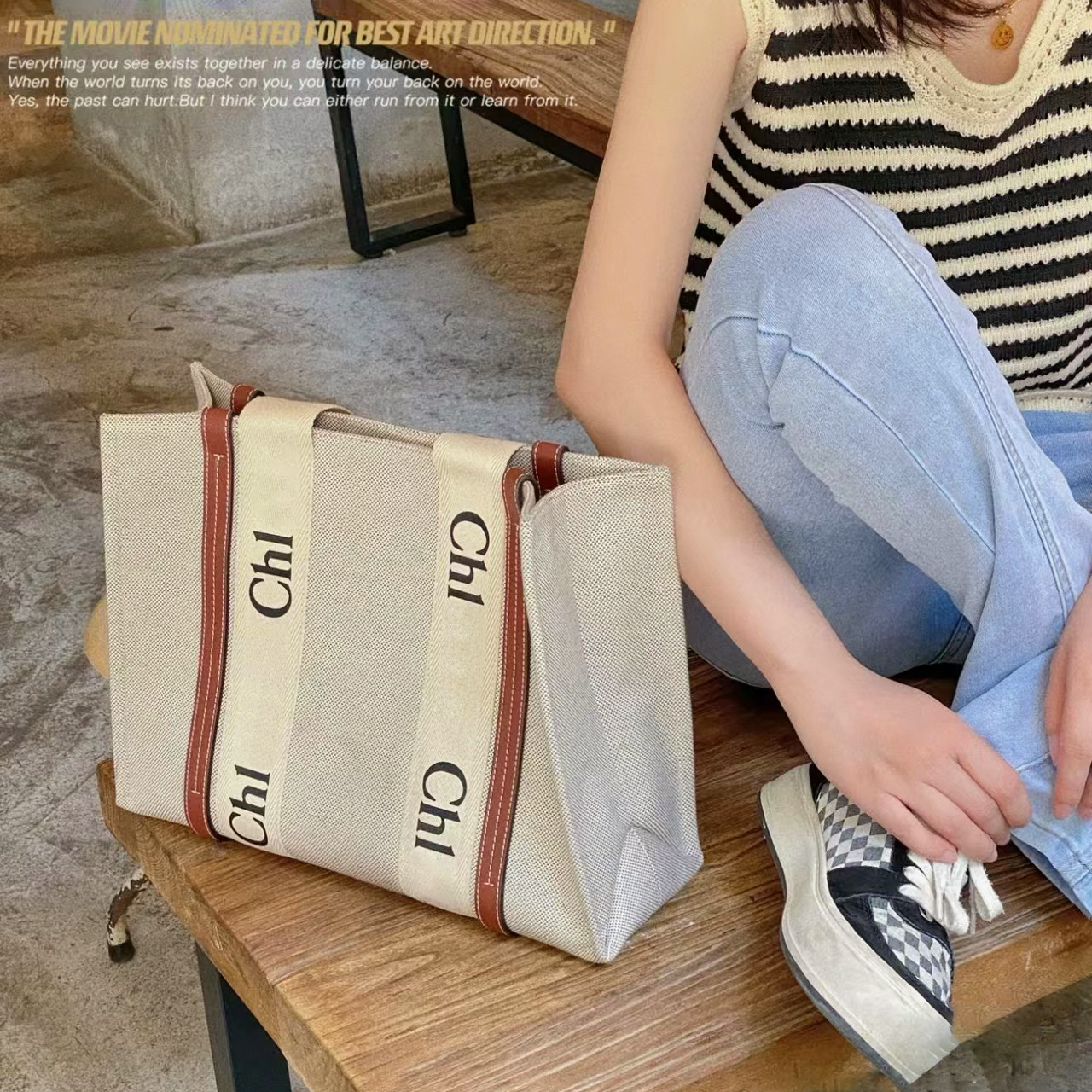 

classic Luxurys Designers large tote Clutch beach Bags Shopping Shoulder Womens Canvas handbag fashion mens Wallet Crossbody WOODY Tote Purses printing weekend, Carton