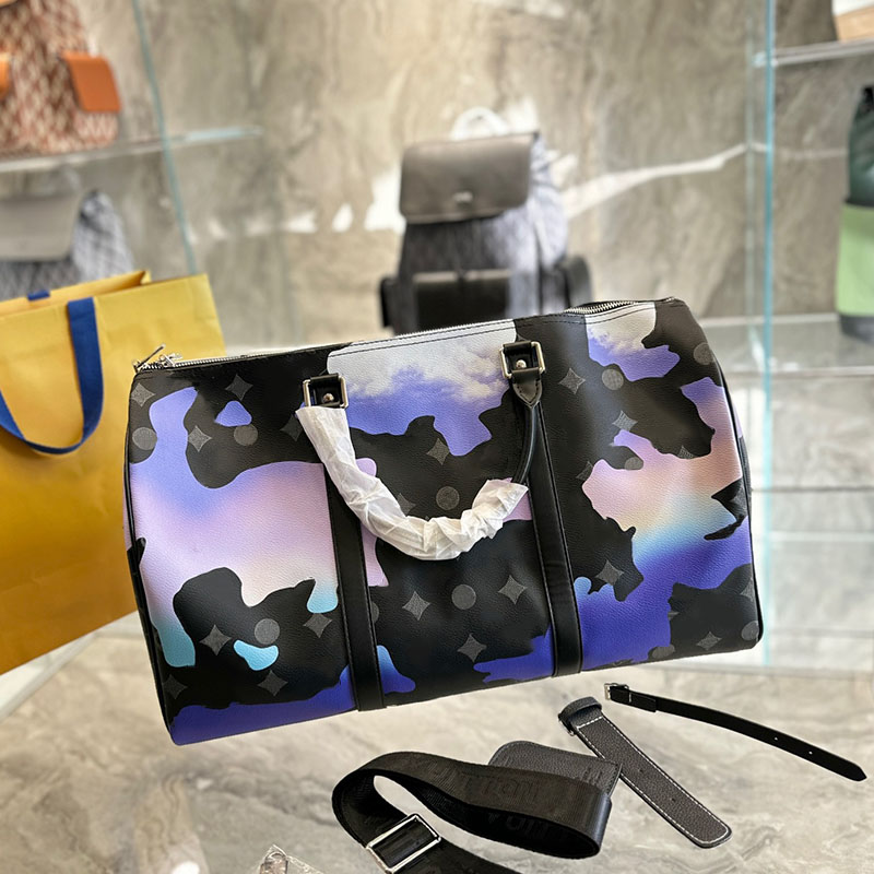 

2022 Men Women High Capacity Crossbody Shoulder Tote New Designer Bags Fashion Traveling Bag Leather Handbags, Black