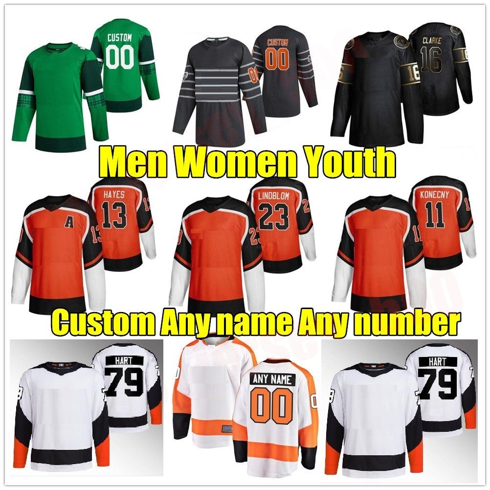 

Carter Hart 2022-23 Reverse Retro Jersey Philadelphia Tony DeAngelo Sean Couturier Ivan Provorov Rasmus Ristolainen Kevin Hayes Morgan Frost Laughton, As shown in illustration