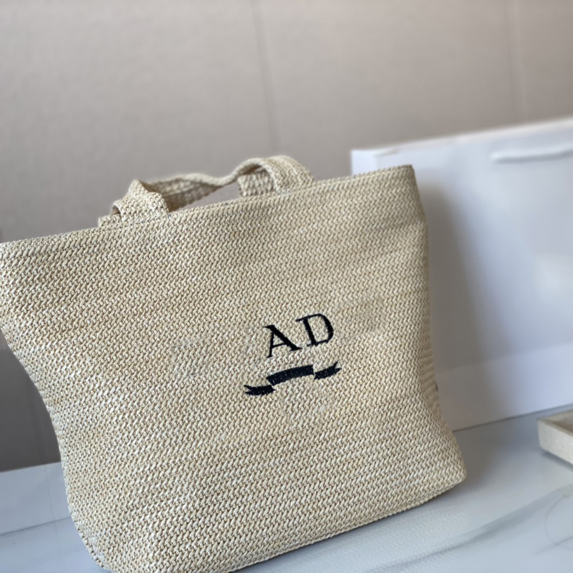 

Tote Bag Handbag Women Designer Totes Straw Plaited Large Bags Book Shopper Soft Designers Handbags Womens Shopping Shoulder, Black