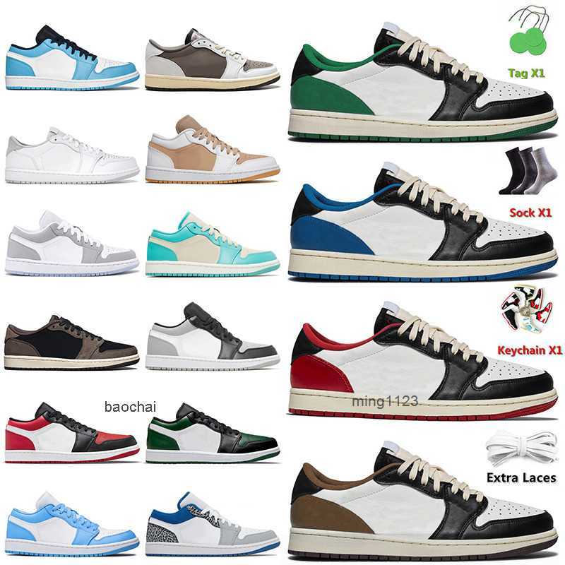 

2023 OG Basketball Shoes 1s Lows Jumpman 1 Low Fragment Reverse Mocha Red Green 2022 Bred Toe Tie Dye Neutral Grey UNC Mighty True Blue OPDD, C43 mystic green 36-46