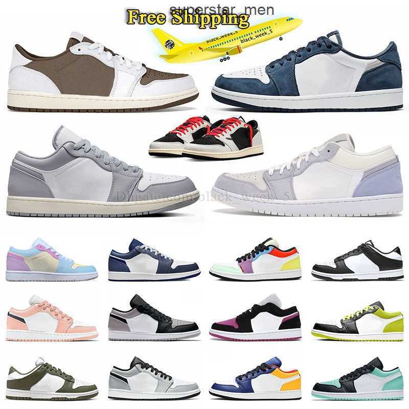 

jumpman 1 low 1s basketball shoes dunks lows mens womens ts sail black pantom and white panda reverse mocha sb x midnight navy blue og olive, C01 36-47 ts reverse mocha