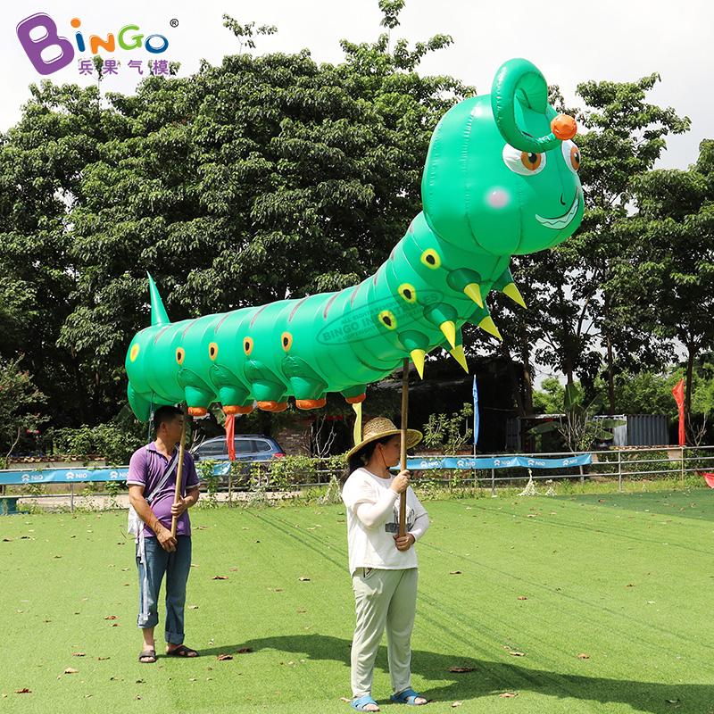 

Giant 4x0.8x1.8m inflatable Caterpillar party parade decoration with led lights inflation cartoon insect for advertising event toys sports