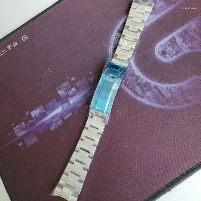 

Watch Bands 20mm Width Silver Polished Stainless Steel Adjustable Length Strap Minimum Men Accessories