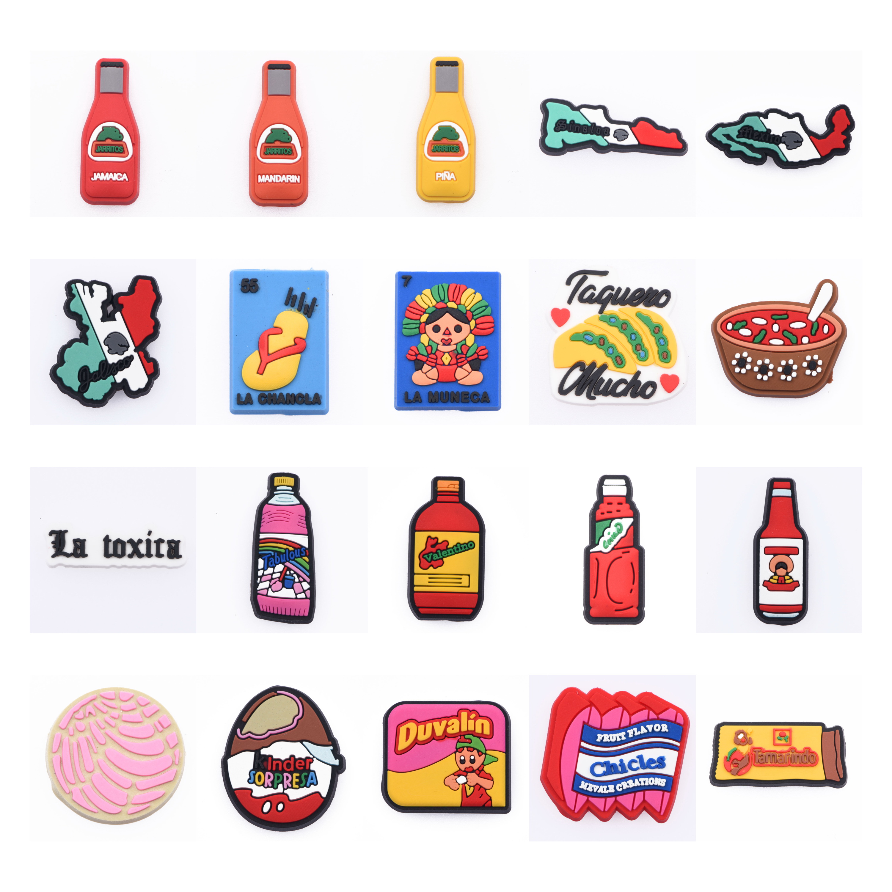 

garden Shoes Charm for Wholesale Custom New Fashion Clog Sandal Shoe Decoration Charms Mexican Croccharm for clogs