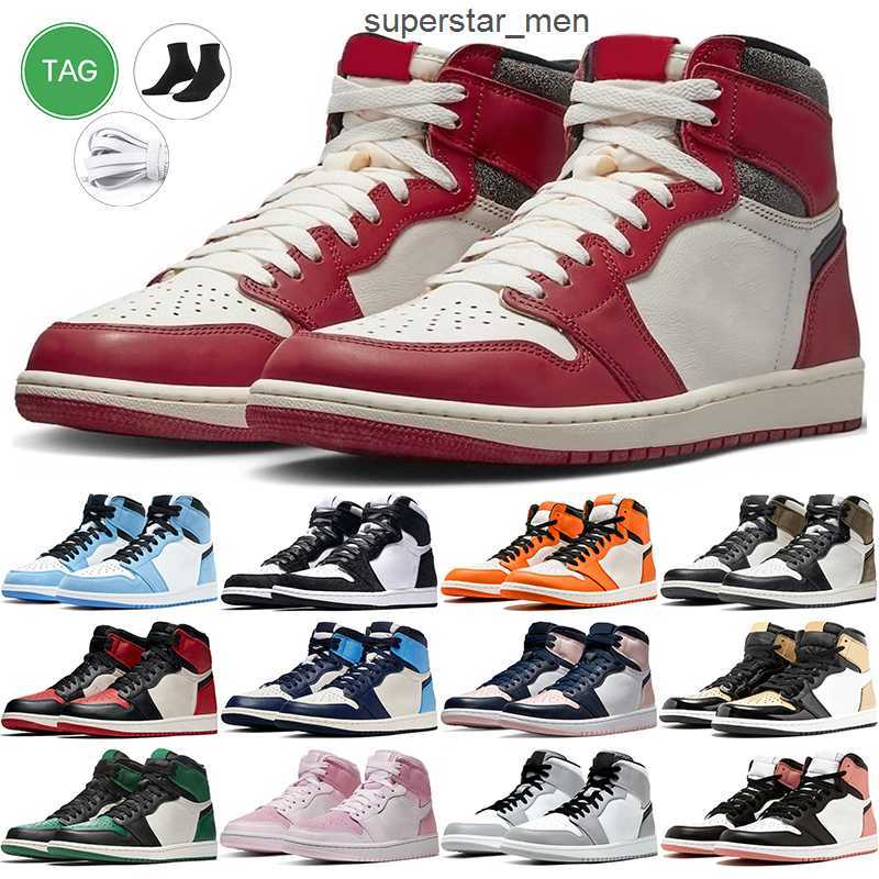 

New 1s LOST And FOUND Basketball Shoes Men Women High OG Dark Mocha Patent Bred University Blue Obsidian Jumpman 1 Outdoor Mens Sports, # 2