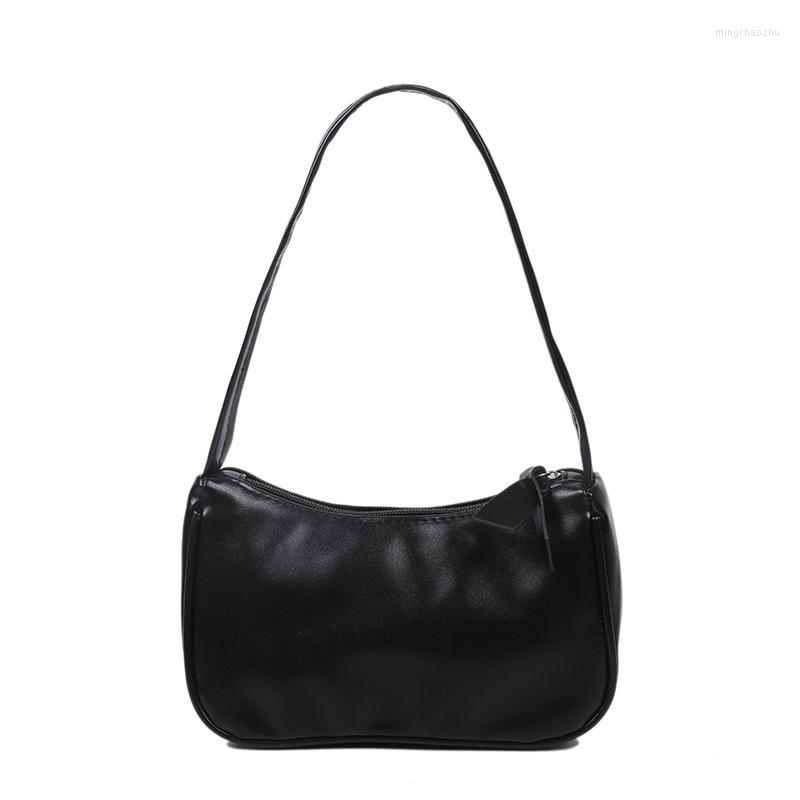 

Evening Bags French Niche Bag Women's 2022 Casual All-match Ins Shoulder Underarm Solid Color Small, Black