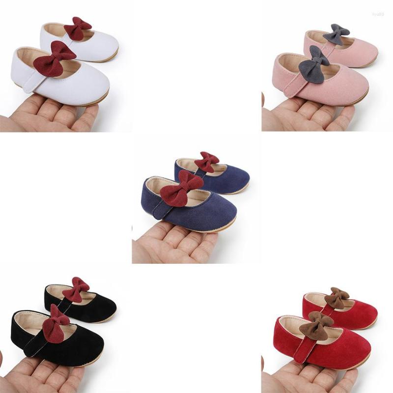 

First Walkers Baby Girls Cotton Shoes Retro Bowknot Spring Autumn Toddlers Prewalkers Infant Soft Bottom -18M, White