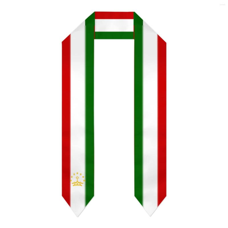 

Scarves Tajikistan Flag Scarf Top Print Graduation Sash Stole International Study Abroad Adult Unisex Party Accessory