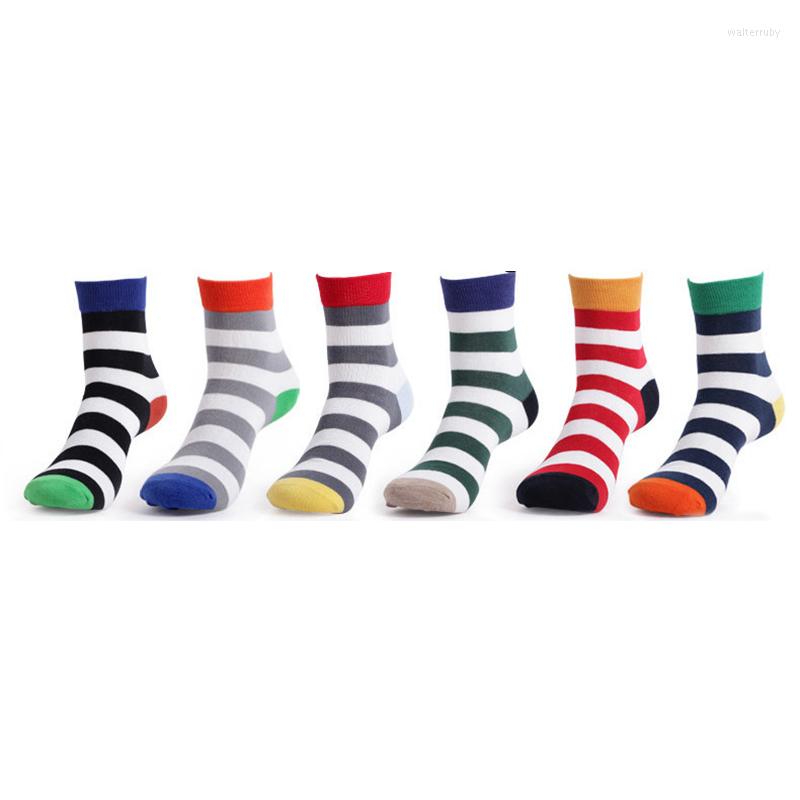 

Men's Socks Brand Men Winter Male Happy Warm Cotton Stripes Meia Colorful Series Meias Masculinas