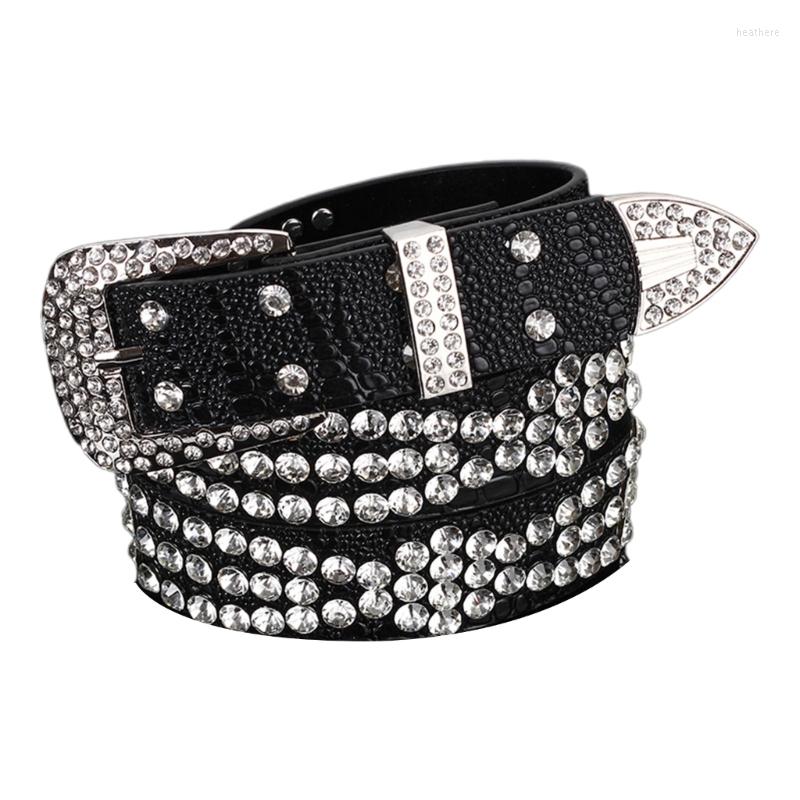 

Belts Adult Belt For Dress Pants Jeans Waist Shinning All-match Ladies Formal DXAA, White
