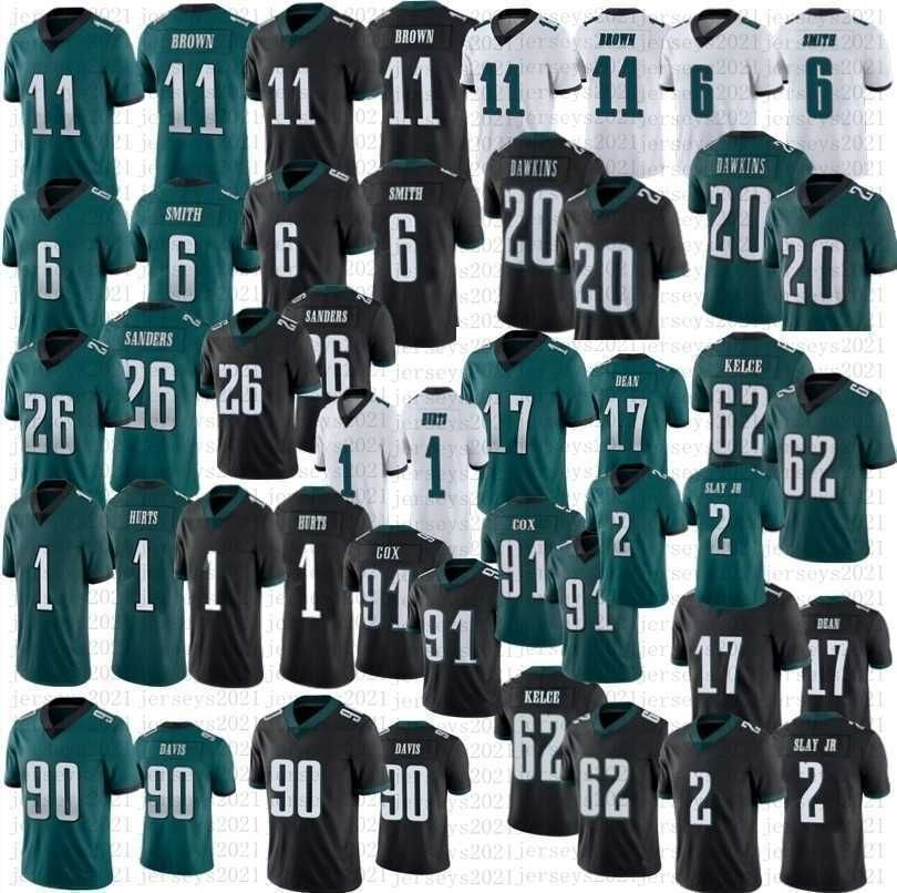 

DeVonta Smith A.J. Brown Football jersey Men Women Youth Jalen Hurts Miles Sanders Brian Dawkins Darius Slay Jr Fletcher Cox Jason Kelce, Women jersey