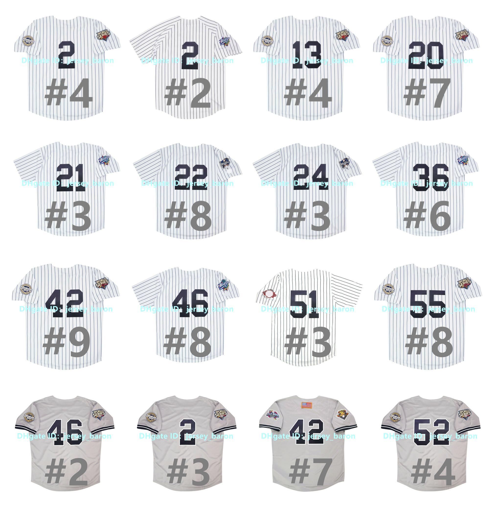 

College Basketball Wears Vintage 1998 2009 World Series Baseball Jersey Derek Jeter Bernie Williams Mariano Rivera Roger Clemens Hideki Matsui Rodriguez Paul O'ne, As pic