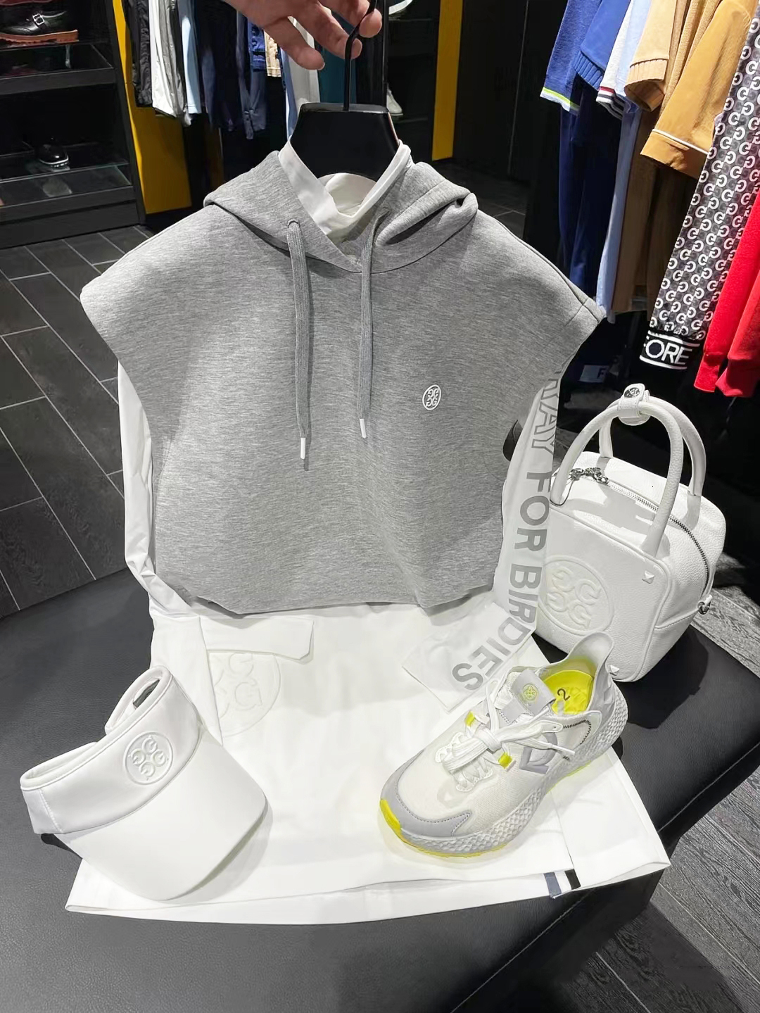 

Golf Jackets Women's Autumn Korean Version G4 Windproof Vest Top Coat Skirt Pants Suit 221205, Women black