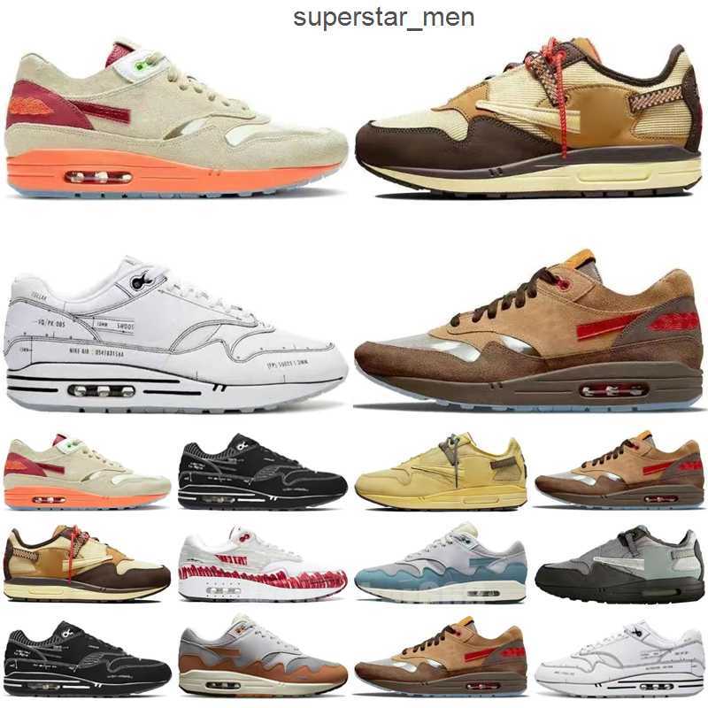 

Women Men 87 Running Shoes White Black Wabi Sabi Patta 1 Waves Kasina Won Ang Orange Grey Concepts Denim 1s Trainers Sneakers Safari, Color 8