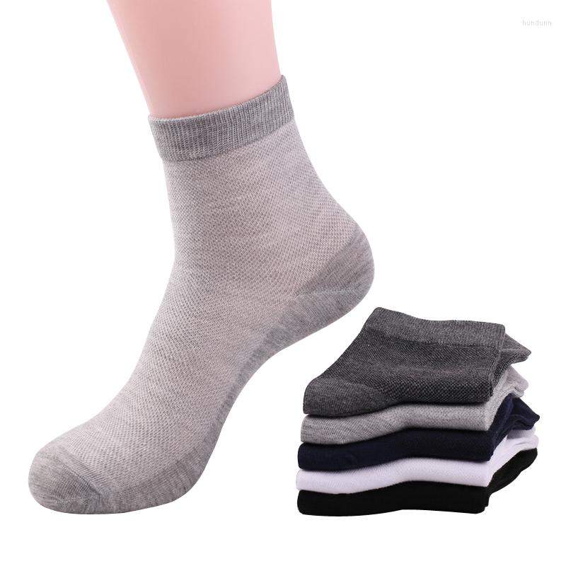 

Men's Socks 10 Pairs/lot Man's Fashion Combed Pure Cotton Net Comfortable Sox High Qualtiy Summer Spring Autumn, Black