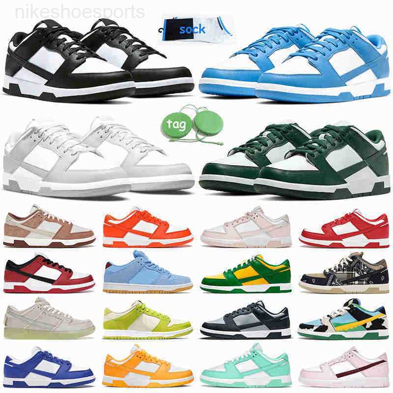 

men women casual shoes designer sneakers dunks low sb White Black Panda Grey UNC Fruity Pack Green Apple Coast Disrupt 2 dunkes, A14 36-48 black white