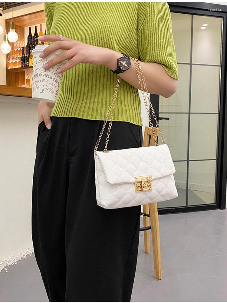 

Evening Bags 2022 Women Bag Vintage Crossbody For Casual Shoulder Simple Style Luxury Ladies Handbags Purse, White