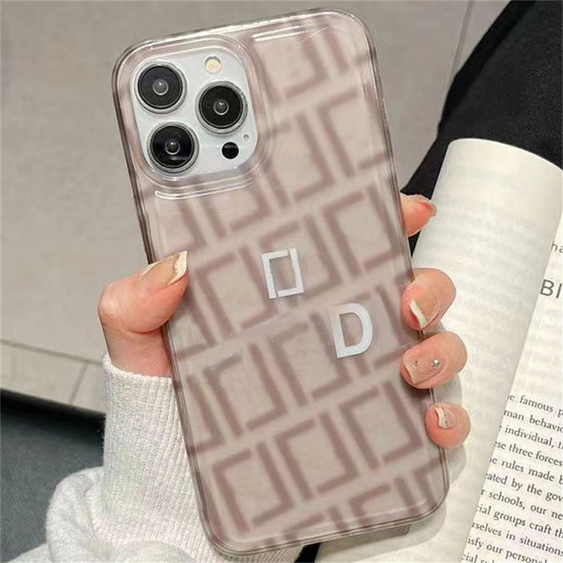 

Phone Cases For Iphone 14 Pro Max 13 Pro 12 Iph Designers Back Cover Case Luxury Mobile Shell Letter Printed Mobile Phone Case, Brown