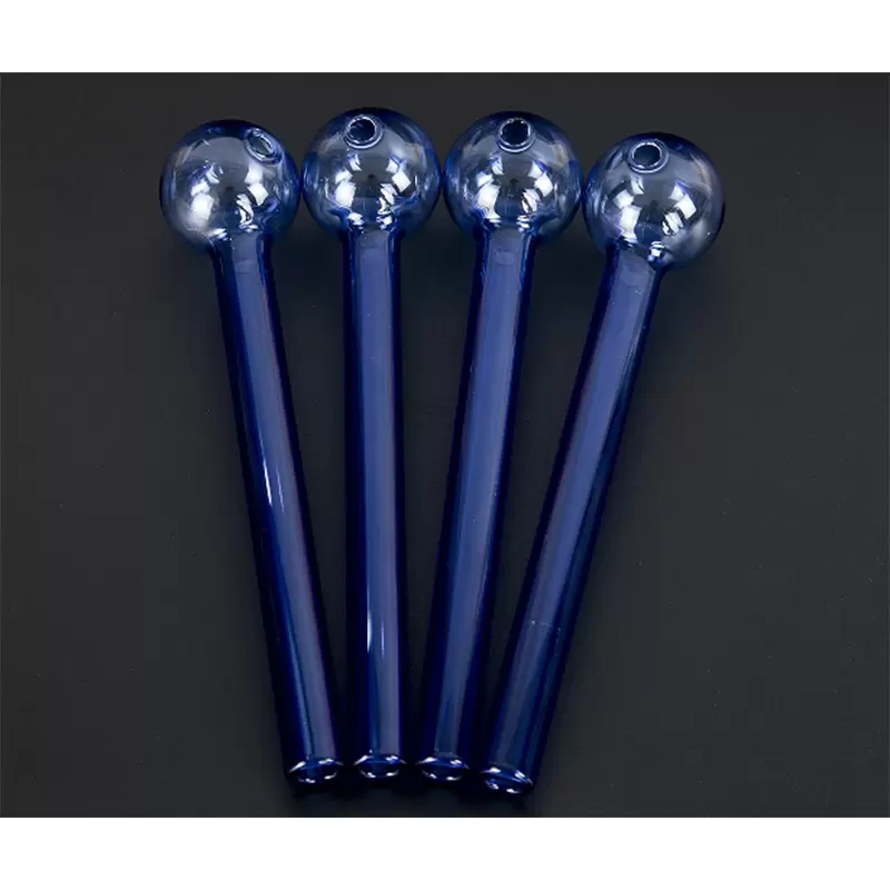 

4inch 6inch Mini Thick Pyrex Smoking Pipes Pink Clear Colorful Test Straw Tube Burners For Oil Dab Rig Water Bong Accessories Glass Oil Burner Pipe
