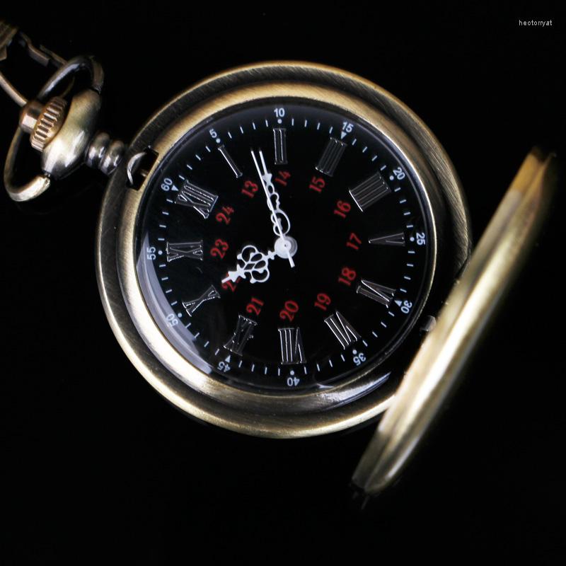 

Pocket Watches Gold Color Smooth Double Quartz Watch Necklace Pendant Antique Clock For Women Men, Golden