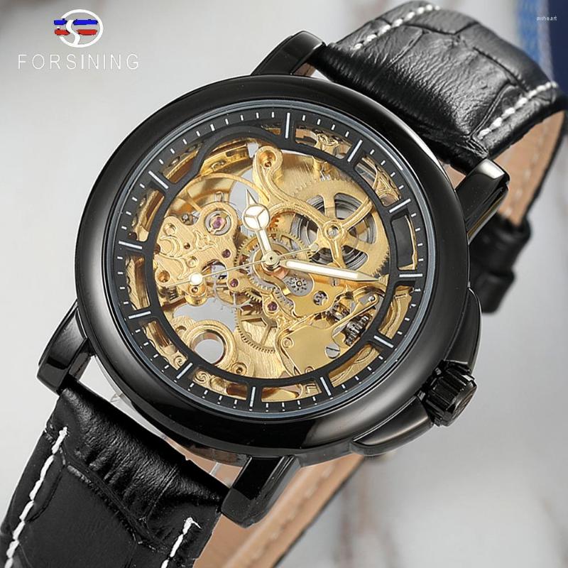 

Wristwatches FORSINING Automatic Mechanical Watch Men Wristwatch Military Army Sport Male Clock Skeleton Waterproof Man, Type 3