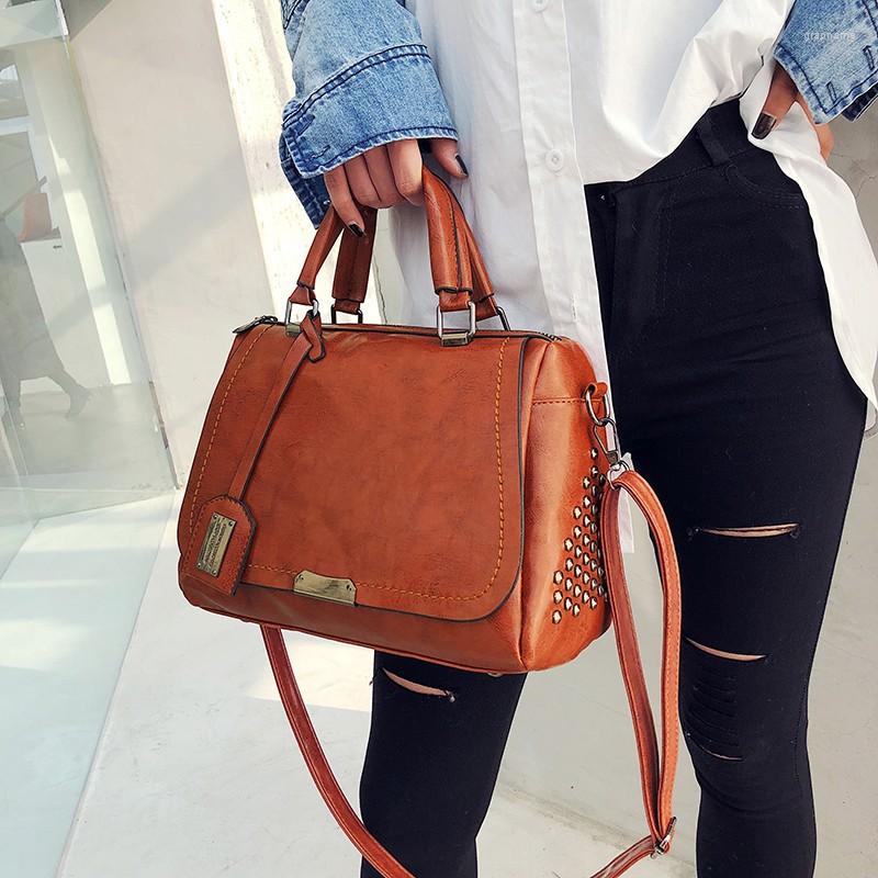 

Evening Bags Women's Bag Boston Big Elegant Portable Soft Leather Shoulder Crossbody Retro For Women, Black