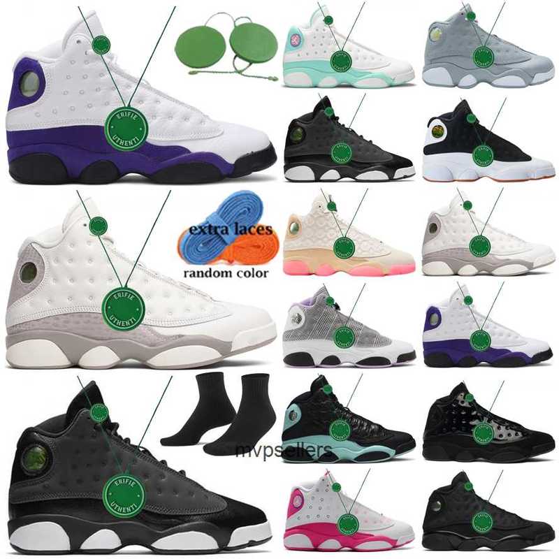 

Basketball Shoe 13S Shoes Sneakers Cool Grey Lakers Hyper Royal Court Purple Flint Toe Black Cat Phantom Lucky Green Mens Womens Jorde, Color # 19