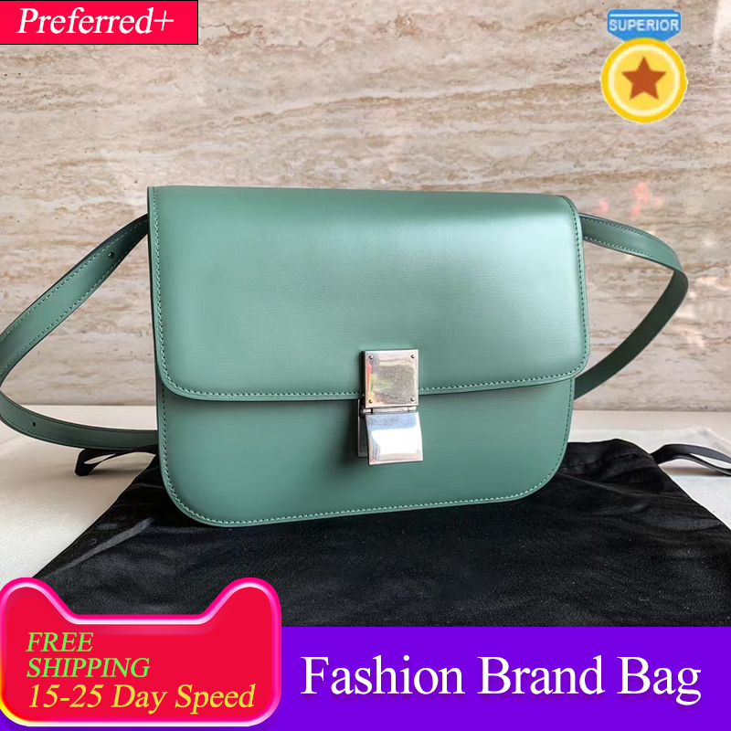 

TEEN classic Polished cowhide Shoulder bags Cross Body bag Metal latch fashion Envelope messenger bag wallet Lined sheepskin Totesbag Black hand rubbing pattern, Yellow