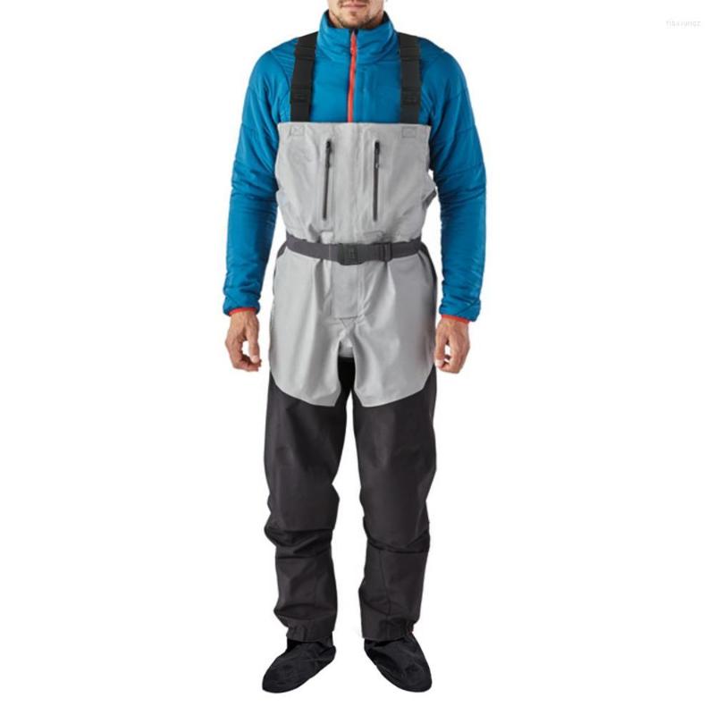 

Hunting Jackets 3-Ply Men's Chest Zip-front Pocket Fishing Wader Supplier Dry Pants Waterproof Breathable Costume, Picture shown