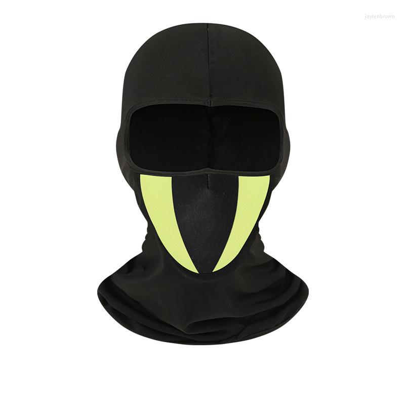 

Bandanas Reflective Night Riding Running Headwear Black Balaclava Eye-catching Patchwork Headgear Outdoor Men Neck Gaiter Full Face Scarf