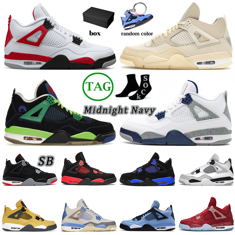 

Jumpman J4 4 4s Iv Basketball Shoes Men Women Doernbecher Sail Pink Midnight Navy Sb Bred Red Cement Cactus Jack Military Black Cat Sneakers, 40-47 metallic court purple