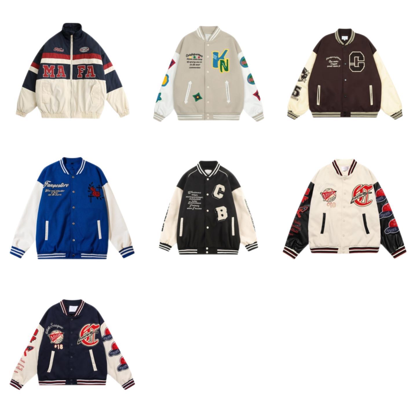 

New designer men's jacket American street fashion racing cotton thickened all over letter embroidery high street motorcycle jackets, 11