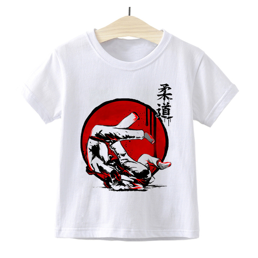 

Karate Taekwondo Printed Summer Boys & Girls Toddlers Fashion T-shirts Children's Top Clothing Children's fashion Boys & Girls T-shirt