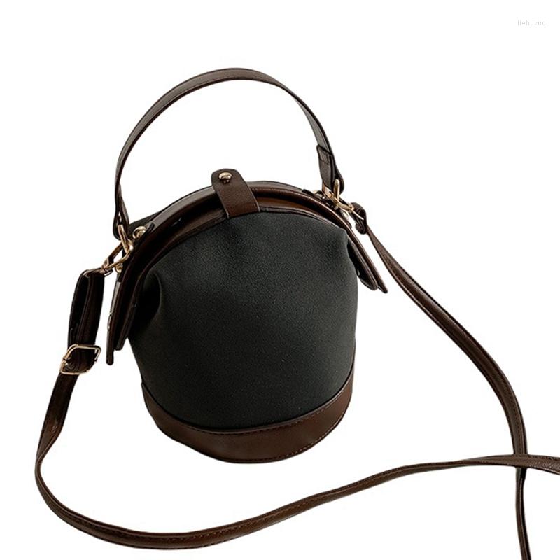 

Evening Bags -French Niche One-Shoulder Handbag Fashion All-Match Frosted Bucket Bag, Mustard